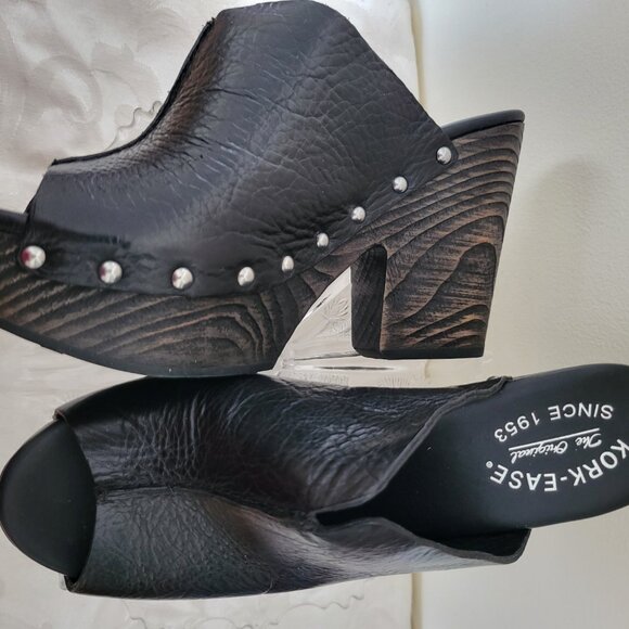 Kork-Ease Deanna Black leather with Black platform.   Excellent condition. - Picture 2 of 10